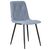Стул обеденный DOBRIN CHILLY ROMBO, Серо-голубой Simple 26, основание черное, Вариант: Серо-голубой Simple 26, основание черное | Интернет магазин мебели и декора LifeDekor