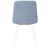 Набор 4 шт Стул обеденный DOBRIN CHILLY ROMBO, Серо-голубой Simple 26, основание белый, Вариант: Серо-голубой Simple 26, основание белый, изображение 6 | Интернет магазин мебели и декора LifeDekor