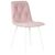 Набор 4 шт Стул обеденный DOBRIN CHILLY ROMBO, Розовый Simple 03, основание белый, Вариант: Розовый Simple 03, основание белый, изображение 2 | Интернет магазин мебели и декора LifeDekor