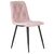 Набор 4 шт Стул обеденный DOBRIN CHILLY ROMBO, Розовый Simple 03, основание черное, Вариант: Розовый Simple 03, основание черное, изображение 3 | Интернет магазин мебели и декора LifeDekor