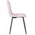 Набор 4 шт Стул обеденный DOBRIN CHILLY ROMBO, Розовый Simple 03, основание черное, Вариант: Розовый Simple 03, основание черное, изображение 4 | Интернет магазин мебели и декора LifeDekor