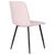 Набор 4 шт Стул обеденный DOBRIN CHILLY ROMBO, Розовый Simple 03, основание черное, Вариант: Розовый Simple 03, основание черное, изображение 5 | Интернет магазин мебели и декора LifeDekor