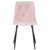 Набор 4 шт Стул обеденный DOBRIN CHILLY ROMBO, Розовый Simple 03, основание черное, Вариант: Розовый Simple 03, основание черное, изображение 7 | Интернет магазин мебели и декора LifeDekor