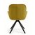 Стул DikLine 254 поворотный, BL08 горчица, ножки черные, изображение 2 | Интернет магазин мебели и декора LifeDekor