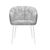 Стул DikLine 441М M13 светло-серый, ножки белые, изображение 2 | Интернет магазин мебели и декора LifeDekor