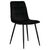 Набор 4 шт Стул обеденный DOBRIN CHILLY, Черный Holland 75, основание черное, Вариант: Черный Holland 75, основание черное, изображение 2 | Интернет магазин мебели и декора LifeDekor