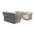 "Лугано" лаунж-зона 5-местная плетеная из роупа (веревки), каркас алюминиевый светло-серый, роуп серый меланж, изображение 3 | Интернет магазин мебели и декора LifeDekor