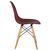 Набор 2 шт Стул обеденный DOBRIN DSW, ножки светлый бук, цвет сливовый (R-13), Вариант: ножки светлый бук, цвет сливовый (R-13), изображение 3 | Интернет магазин мебели и декора LifeDekor