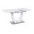 Стол обеденный раскладной T-904 Vision (1200-1500x800x760) Ceramic/Satin White Gloss, Размер стола: 1200-1500x800x760, изображение 3 | Интернет магазин мебели и декора LifeDekor