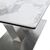 Стол обеденный раскладной T7464 (1600-2000x900x760) White Marble/Steel (белый глянцевый мрамор керамика), изображение 5 | Интернет магазин мебели и декора LifeDekor