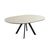 Стол DikLine SKC120 d1200 Керамика Krater Perla (бежевый матовый)/подстолье черное/опоры черные, изображение 4 | Интернет магазин мебели и декора LifeDekor
