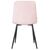 Стул обеденный DOBRIN CHILLY ROMBO, Розовый Simple 03, основание черное, Вариант: Розовый Simple 03, основание черное, изображение 5 | Интернет магазин мебели и декора LifeDekor