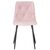 Стул обеденный DOBRIN CHILLY ROMBO, Розовый Simple 03, основание черное, Вариант: Розовый Simple 03, основание черное, изображение 6 | Интернет магазин мебели и декора LifeDekor