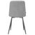 Стул обеденный DOBRIN CHILLY ROMBO, Серый Simple 33, основание черное, Вариант: Серый Simple 33, основание черное, изображение 5 | Интернет магазин мебели и декора LifeDekor