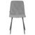 Стул обеденный DOBRIN CHILLY ROMBO, Серый Simple 33, основание черное, Вариант: Серый Simple 33, основание черное, изображение 6 | Интернет магазин мебели и декора LifeDekor