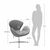 Кресло SWAN STYLE CHAIR терракотовый, искусственная замша, изображение 7 | Интернет магазин мебели и декора LifeDekor