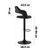Стул барный Рич NS черный, изображение 10 | Интернет магазин мебели и декора LifeDekor