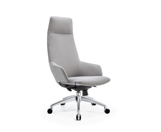Кресло руководителя TopChairs Bow в ткани серый, изображение 2 | Интернет магазин мебели и декора LifeDekor
