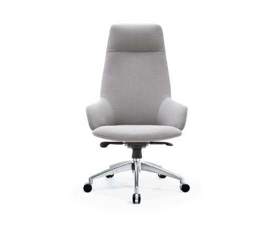 Кресло руководителя TopChairs Bow в ткани серый, изображение 3 | Интернет магазин мебели и декора LifeDekor