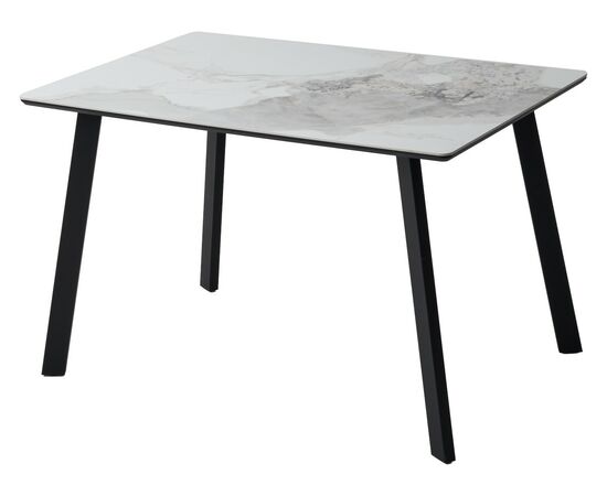 Стол ТИК ТАК 120 цвет ICELANDIC WHITE JADE, керамика / ЛАТТЕ каркас | Интернет магазин мебели и декора LifeDekor