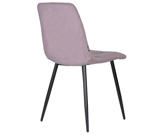 Стул обеденный DOBRIN CHILLY ROMBO, Лавандовый Simple 48, основание черное, Вариант: Лавандовый Simple 48, основание черное, изображение 4 | Интернет магазин мебели и декора LifeDekor