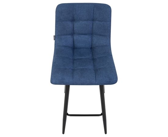 Набор 2 шт Стул барный DOBRIN NICOLE, черные матовые ножки, синяя ткань (UF860-14B), Вариант: черные матовые ножки, синяя ткань (UF860-14B), изображение 8 | Интернет магазин мебели и декора LifeDekor