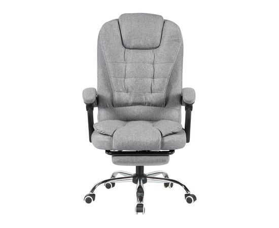 Кресло руководителя TopChairs President NEW серое в ткани, изображение 3 | Интернет магазин мебели и декора LifeDekor