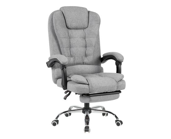 Кресло руководителя TopChairs President NEW серое в ткани, изображение 2 | Интернет магазин мебели и декора LifeDekor