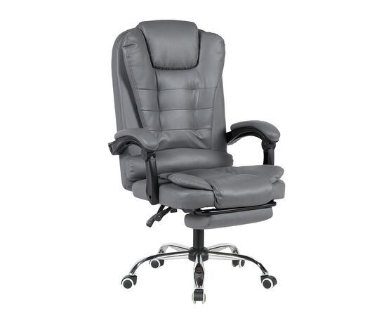 Кресло руководителя TopChairs President NEW серое | Интернет магазин мебели и декора LifeDekor