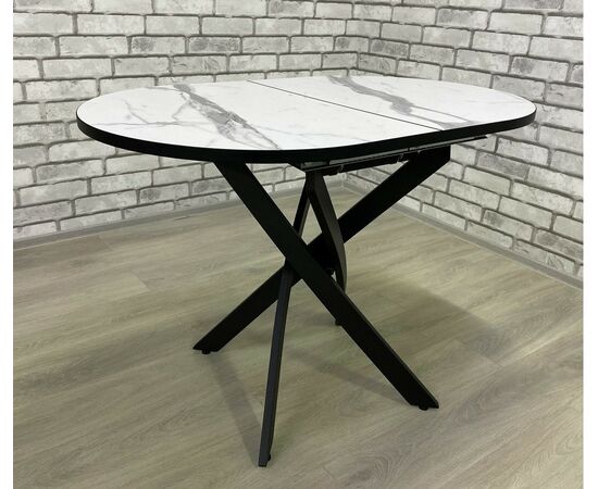 Стол Андромеда 2, Черный муар/Мрамор, изображение 2 | Интернет магазин мебели и декора LifeDekor