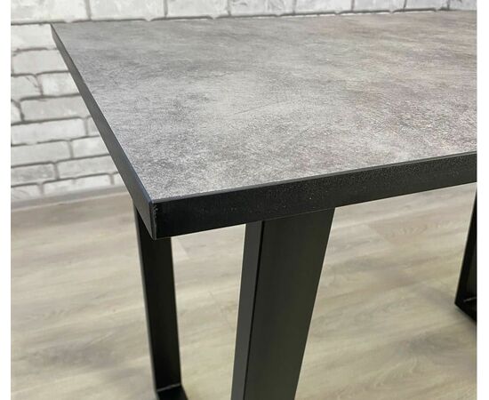 Стол Саен 8, Черный/Бетон, изображение 13 | Интернет магазин мебели и декора LifeDekor