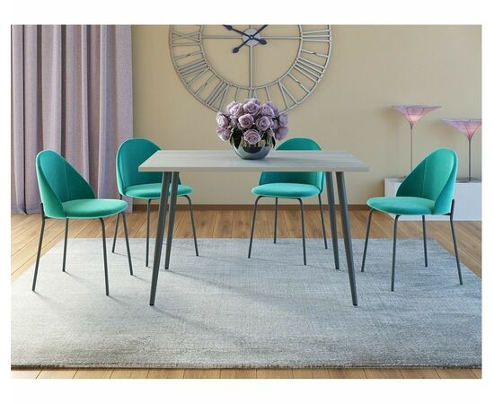 Стул Монти, Velutto 43 (мята), изображение 4 | Интернет магазин мебели и декора LifeDekor