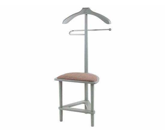 Вешалка костюмная с сиденьем В 26Н серый | Интернет магазин мебели и декора LifeDekor