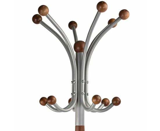 Вешалка напольная Д 2 металлик/ средне-коричневый | Интернет магазин мебели и декора LifeDekor