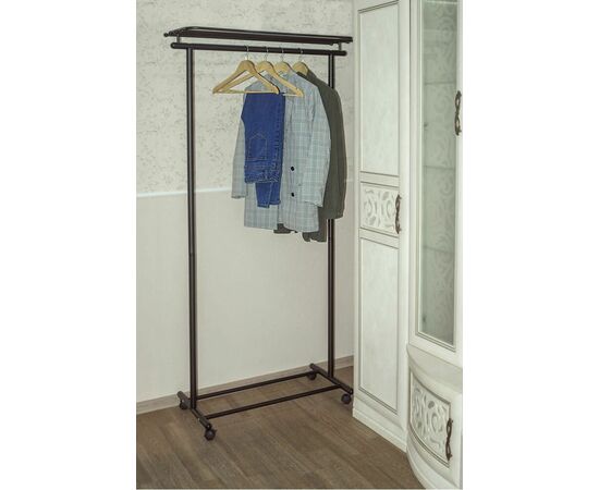 Вешалка напольная на колесах М 9 чёрный | Интернет магазин мебели и декора LifeDekor