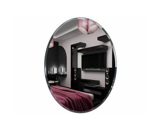 Зеркало настенное Сельетта-3 Овал 60 см х 45 см (фацет10 мм) | Интернет магазин мебели и декора LifeDekor