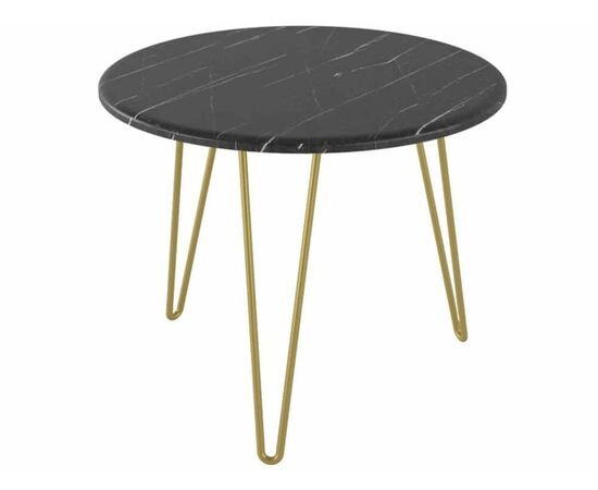 Стол журнальный Рид Голд 430 черный мрамор/золото | Интернет магазин мебели и декора LifeDekor