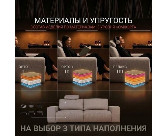 Космо ОРТО +, диван-кровать с шезлонгом терминальным, изображение 7 | Интернет магазин мебели и декора LifeDekor