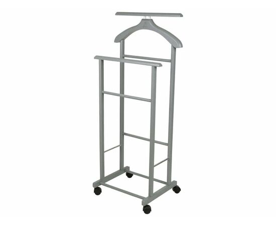 Вешалка костюмная на колесах В 22Н серый | Интернет магазин мебели и декора LifeDekor