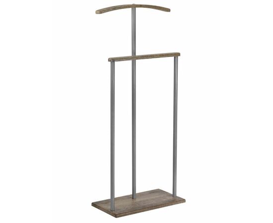 Вешалка костюмная Дэви 1 металлик/дуб крымский состаренный | Интернет магазин мебели и декора LifeDekor