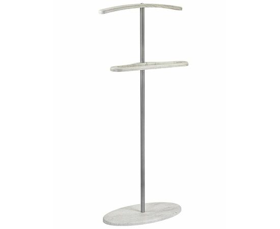 Вешалка костюмная Дэви 3 металлик/дуб дымчатый | Интернет магазин мебели и декора LifeDekor