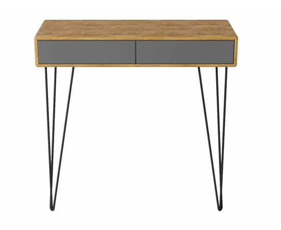 Стол-консоль Телфорд дуб американский/графит | Интернет магазин мебели и декора LifeDekor