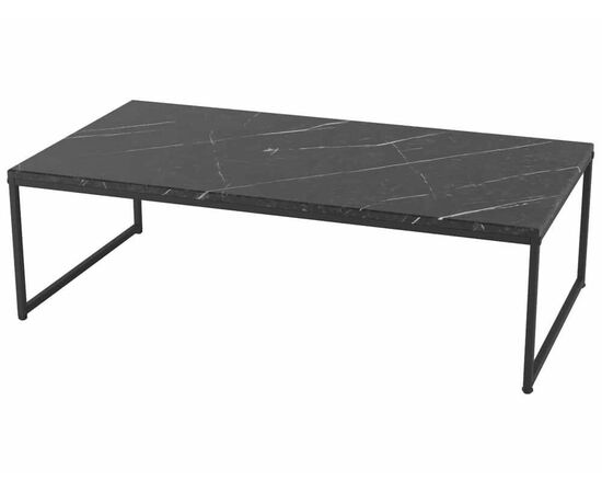 Стол журнальный Инсайд черный мрамор/черный | Интернет магазин мебели и декора LifeDekor