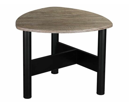 Стол журнальный Саут 3Д чёрный/палисандр натуральный | Интернет магазин мебели и декора LifeDekor