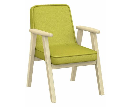 Кресло Ретро ткань лайм, каркас лак | Интернет магазин мебели и декора LifeDekor