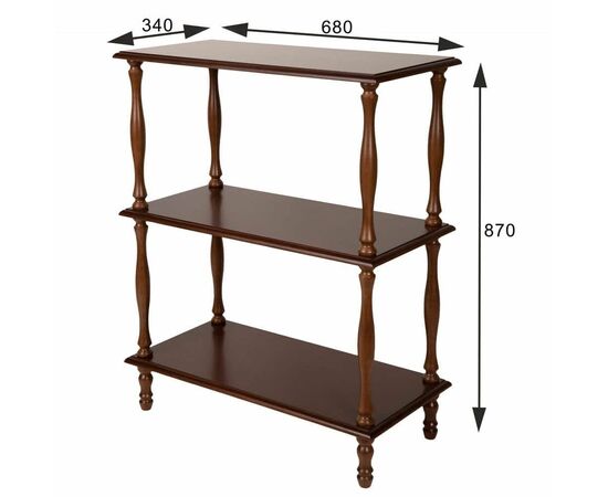 Этажерка П 9 средне-коричневый | Интернет магазин мебели и декора LifeDekor
