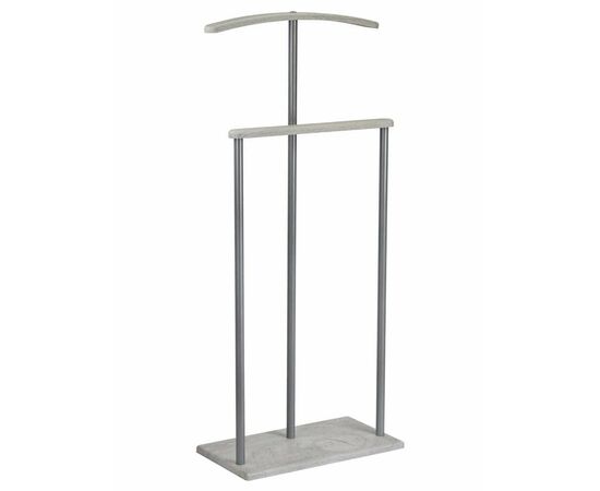 Вешалка костюмная Дэви 1 металлик/дуб дымчатый | Интернет магазин мебели и декора LifeDekor