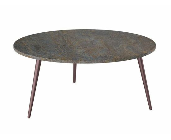 Стол журнальный Рикон гранж/винный металлик | Интернет магазин мебели и декора LifeDekor