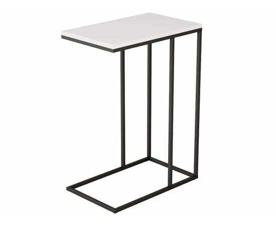 Стол придиванный Агами белый/чёрный | Интернет магазин мебели и декора LifeDekor