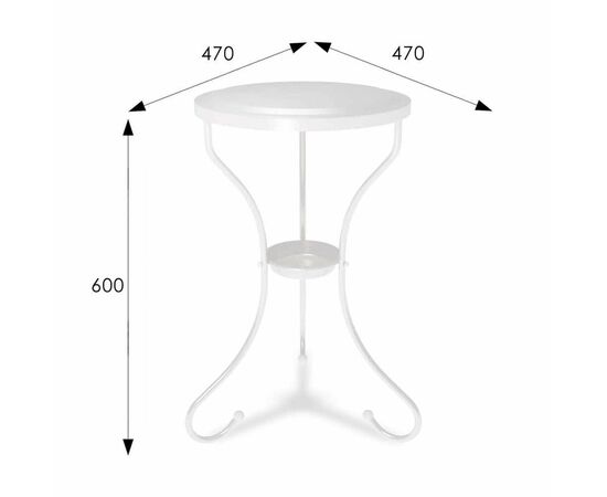 Столик журнальный SHT-CT10 белый муар | Интернет магазин мебели и декора LifeDekor